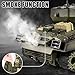 Supdex 1/18 RC Tank, 2.4G US M4A3 Sherman Remote Control Tank That Shoot BBS with Smoke, Sound and Lights, 165ft Remote Control Army Model Toy, Military All-Terrain Vehicle for Kids & Adults