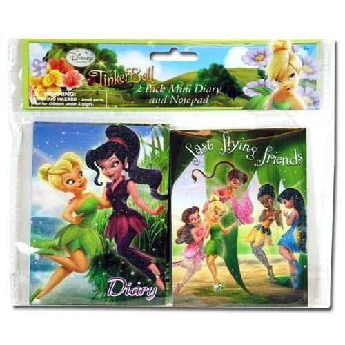Tinkerbell Mini Diary & Note Pad Set: Amazon.com: Books