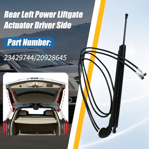Image of 20928645 Rear Left Power Liftgate Actuator Driver Side Compatible with Cadillac SRX 2010-2016 Saab 9-4X 2011 Replaces 23429744