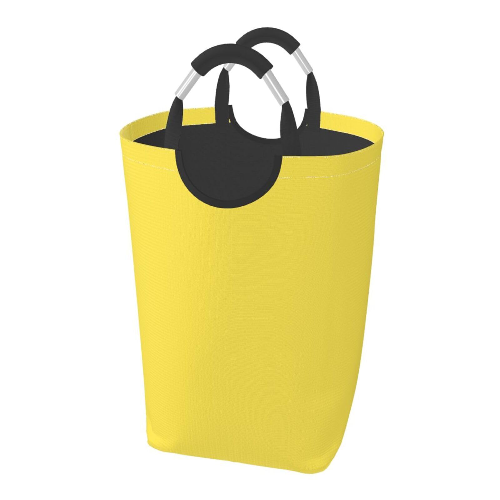 Asbwuo Yellow Large Laundry Basket, Modern Trendy Soft Collapsible Laundry Hamper Dirty Clothes Washing Bin For College Dorm Storage Essentials