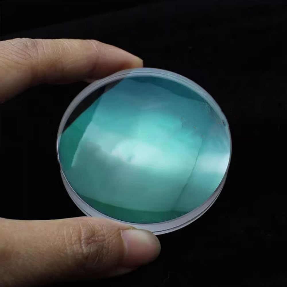 D60mm Series Glued Objective Lens, 60F410 Fused Blue-Coated Chromatic Aberration Lens for Astronomical Telescope Accessories (D61.5F228 Glued Green Film)