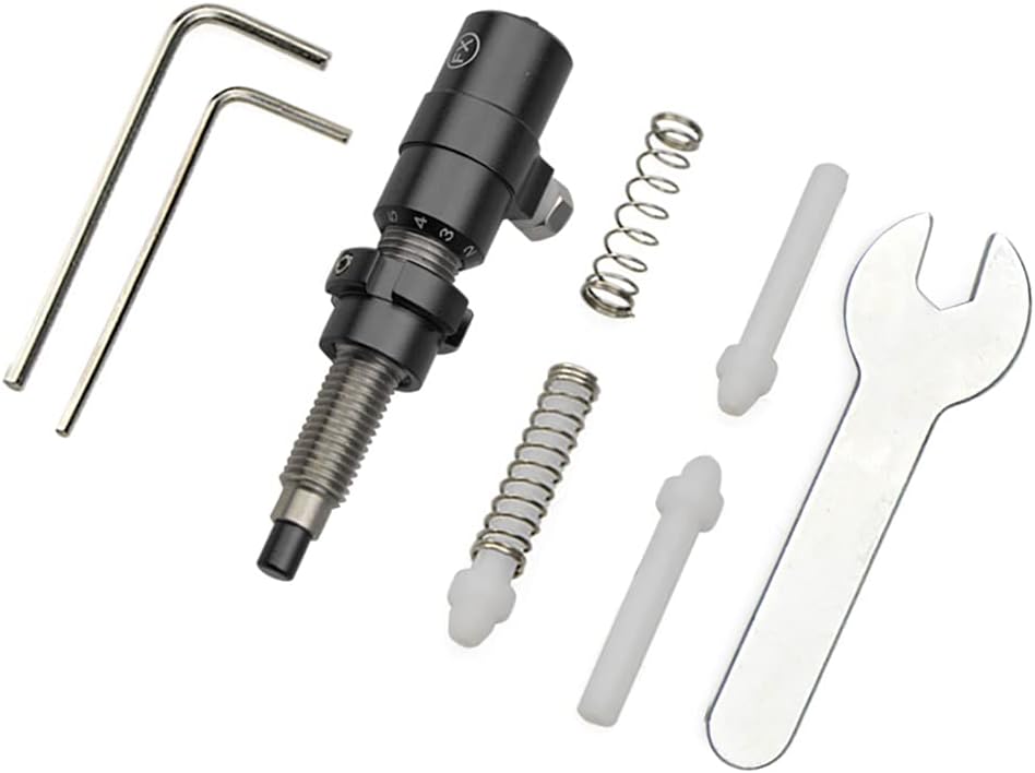 Archery Magnetic Arrow Rest and Cushion Plunger Set Pressure Button Metal Arrow Rest Right Hand for Recurve Bow