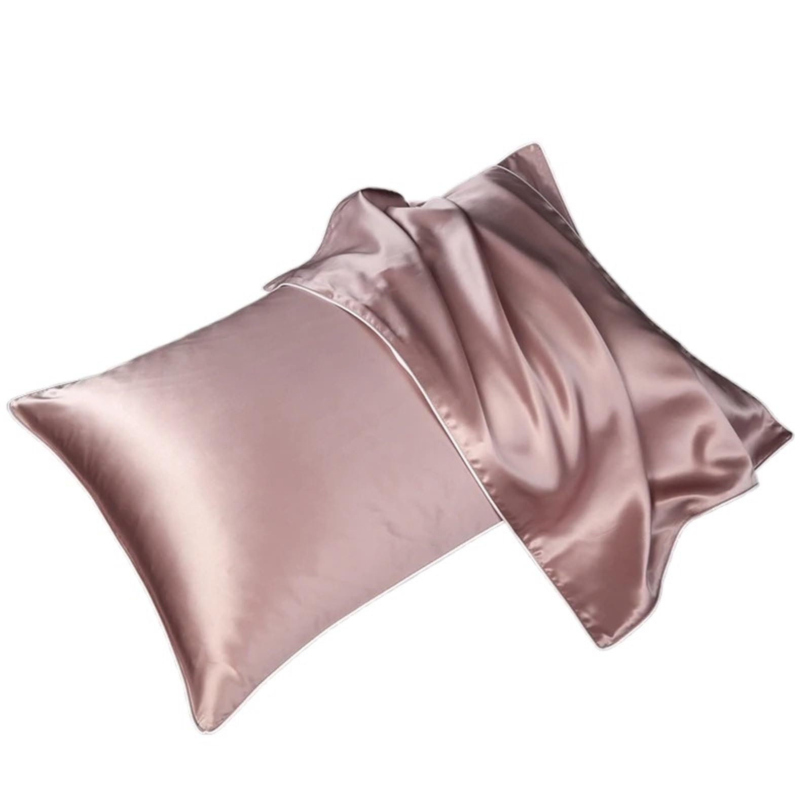 LYXYGMV Silk Pillowcase For Hair And Skin for Bedrooms(PINK)