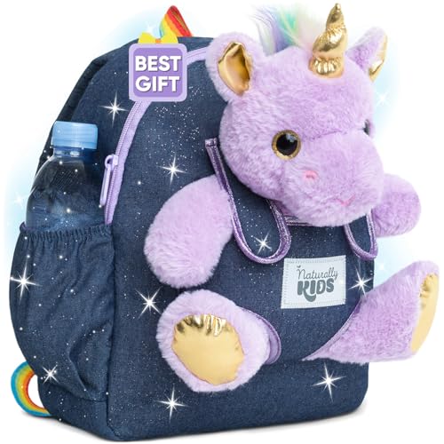image for Naturally KIDS Medium Toddler Unicorn Backpack Age 3-9 (11’’h) w D