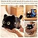 Imagen de Mewaii 20CM Peluche Pequeños Gato Negro con Ojos de Luna-Suave y Lindo Cojín de Peluche para Abrazar