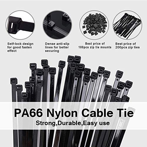 300 Pezzi Fascette Plastica Elettricista | 200pz