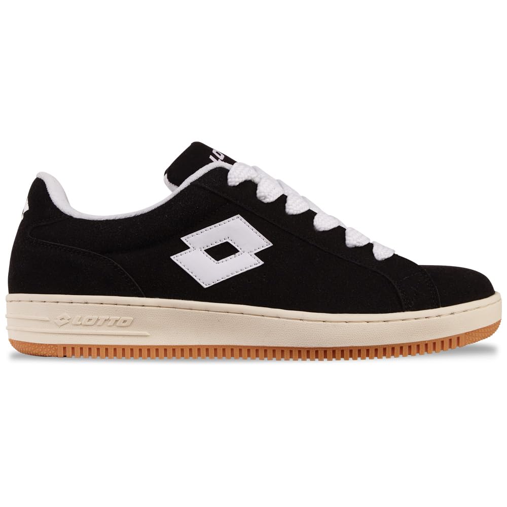 Lotto Sneaker Unisex Bianco/Nero – Taglia 44 EU – Look Retrò E Comfort