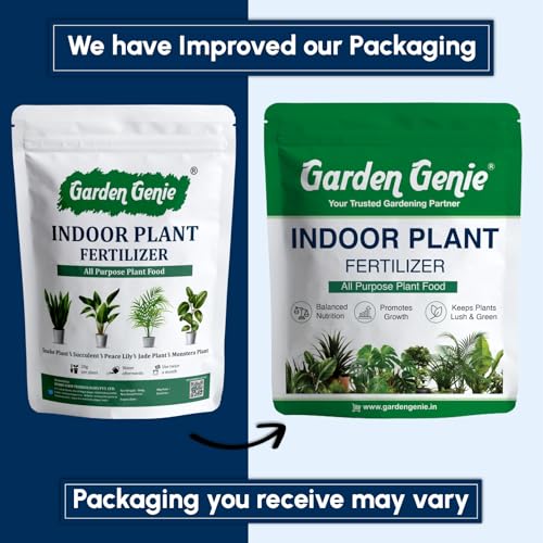 Image of Garden Genie Indoor Plant Fertilizer, 800G | Organic Growth Booster I Suitable For Areca Palm, Jade Plant, Money Plant, Monstera & All Types of Houseplants,Powder
