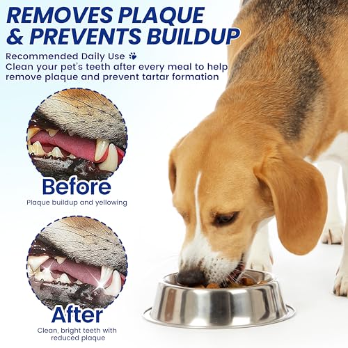 Image of Pet Dental Care Finger Wipes, Reduces Plaque & Freshens Breath, Lick Safe Teeth Cleaning Finger Wipes, Dogs & Cats Toothbrushing Supply, Unscented, 50 Count