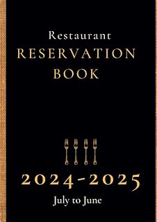 Reservation Book For Restaurant 2024: Daily Dated Log Book for Hotels, Restaurant, Bistros, Grill Bar, Pizza. 1 Day=1 Page, for Breakfast, Lunch and Dinner | Appointments book XL