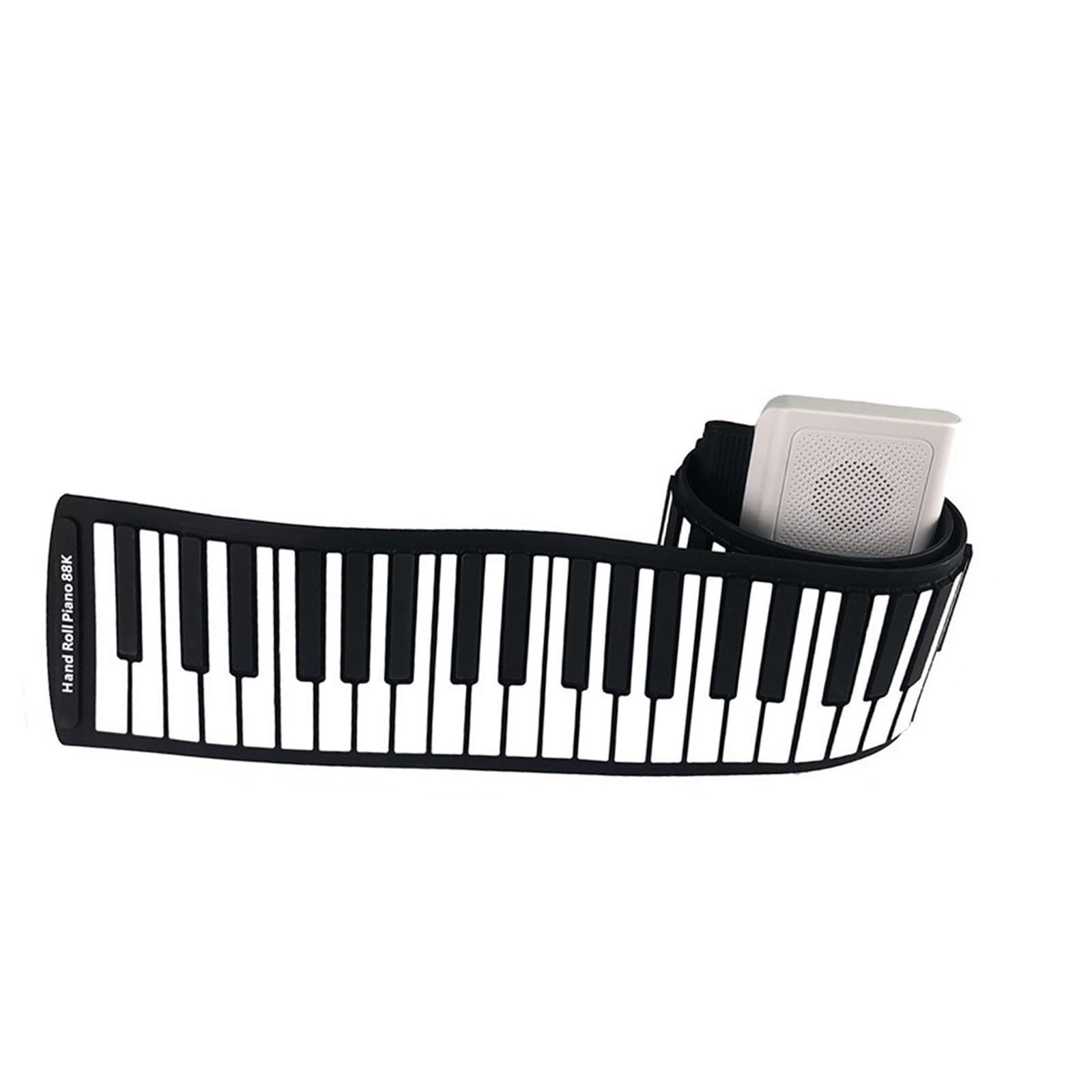 Tastiera Digitale Per Principianti Pianoforte Elettronico Pieghevole In Silicone Con Tastiera 88 Arrotolata A Mano Per Adulti Con Pedali(White,US)
