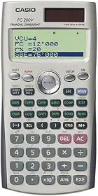 Calculadora financeira Casio com visor de 4 linhas FC-200V