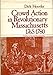 Crowd action in Revolutionary Massachusetts, 1765-1780 (Studies in social discontinuity)