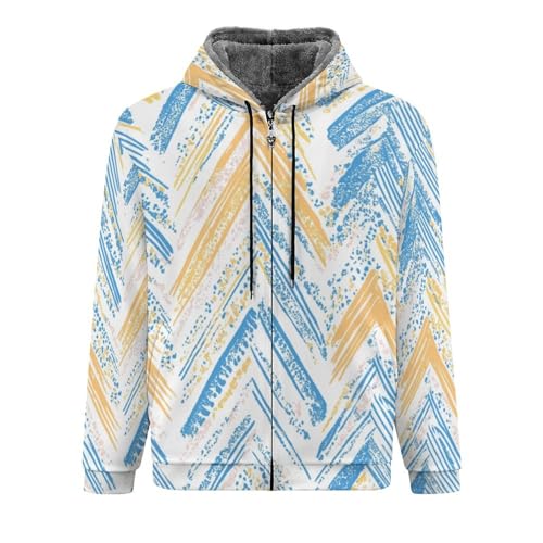 Sweat à capuche zippé en polaire homme chaud contre le froid d'hiver