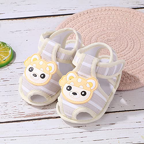 Newborn Shoes for Girls Baby Boys Shoes Infant Toddler Walkers Shoes Cartoon Bear Crib Shoes Sandals2