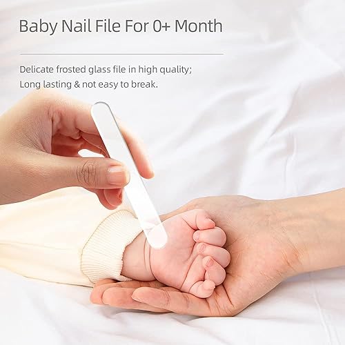 Miniatura 5 de Juego de cortaúñas para bebé con bonito estuche, kit de lima de uñas y uñas de los pies para manicura y pedicura para recién nacidos, regalo de aseo