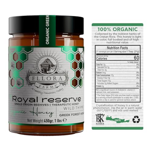 Miel Orgánica Griega Ellora Farms Duo, 2 x 450g miniatura 2