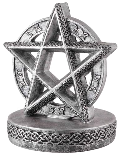 Witch Pentagram with Tea Light, Bronze, LxBxH ca. 13x12x15 cm - Image 4