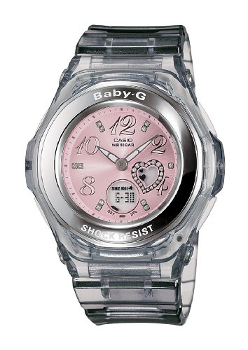 Casio Women's BGA100-8B Baby-G Gem Dial Analog Sport Watch