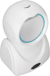LBEC USB QR Scanner, CMOS High Accuracy Desktop QR Scanner 640x480 for Shopping Malls White