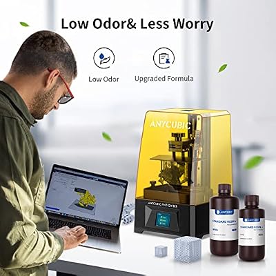 ANYCUBIC Upgraded Standard 3D Printer Resin, 405nm SLA Fast UV-Curing Resin, High Precision & Rapid Photopolymer for 8K Capable LCD/DLP/SLA 3D Printing (Blue, 1000g)