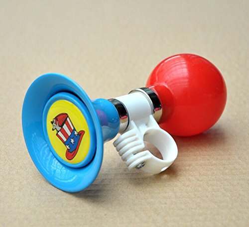 AISHEMI Kids Bike Metal Squeeze Horn Bell Handlebar Ring Horn for Trikes Scooters Balance Bike - Thumbnail 3