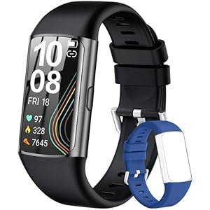 Fitness Tracker Fitness Watch with 24/7 Heart Rate, Blood Oxygen, Blood Pressure, Sleep Tracker, IP68 Waterproof Smart Watch with Pedometer, Activity Tracker for Men Women