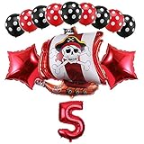 piratendekoration Sicherheitsmaterialien und Hohe Qualität - Die Luftballons bestehen aus Aluminiumfolie. Hochwertige Materialien, kindersicher, ungiftig, unbedenklich.