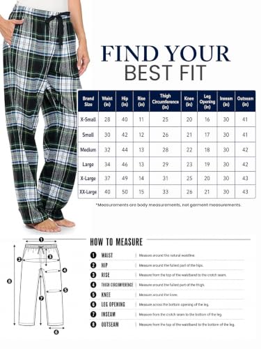 Image of Ashford & Brooks Women's Super Soft Flannel Plaid Pajama Sleep Pants