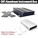 (17x53x110mm Silver) Compact Instrument Box for Electronics Projects, 28x131x120mm/17x53x110mm Silver Aluminum DIY Enclosure Case for PCB Boards and Amplifiers