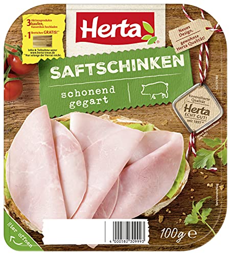 Herta Genuss Momente Saftschinken schonend gegart, 100g