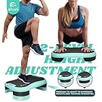 Basic Steppers for Exercise at Home, Aerobic Steppers, Exercise Step Platform with Soft cushion and 2 Adjustable Height Risers - Image 3