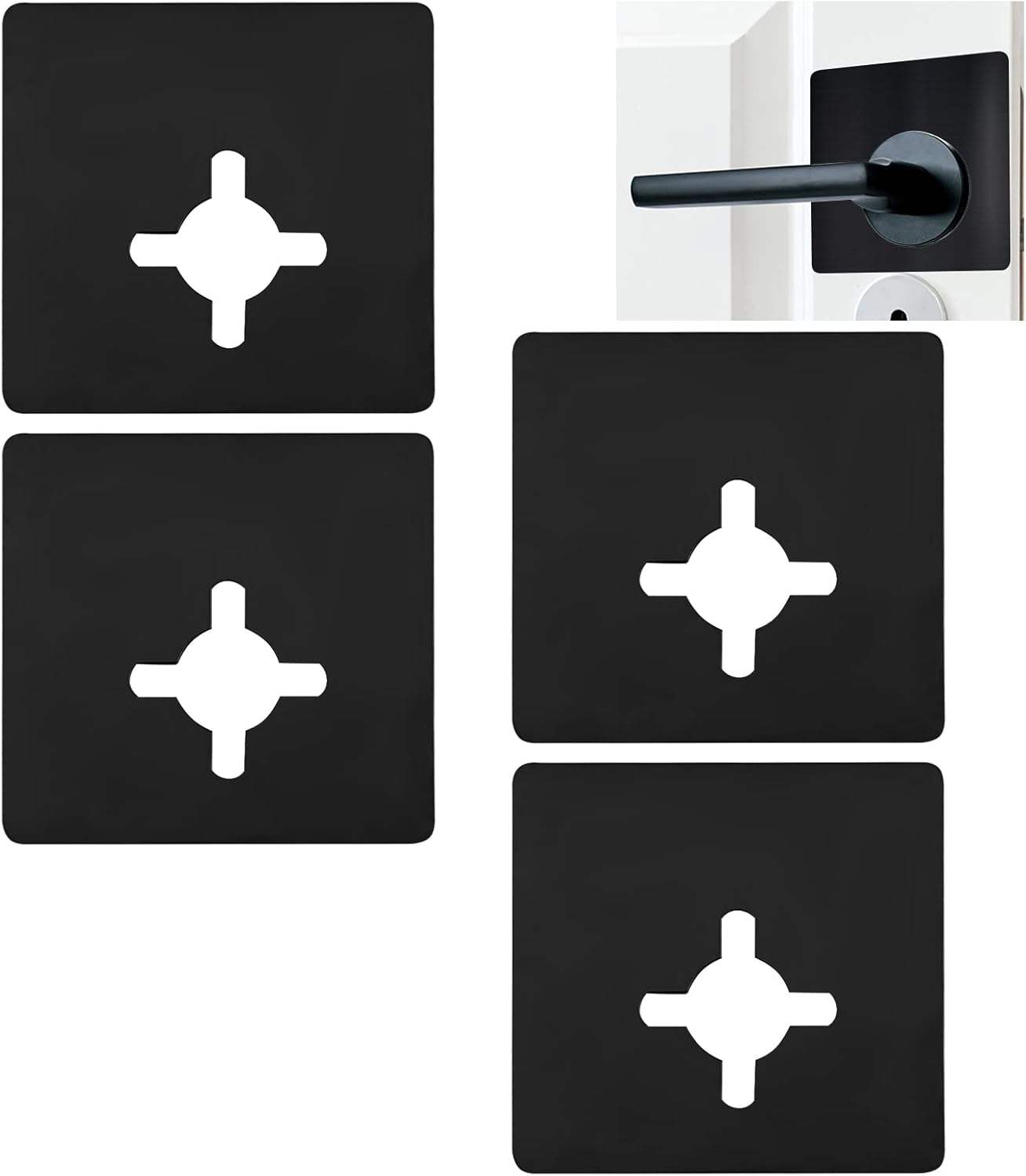 UFURMATE Door Lock Repair Plate, 4Pcs Stainless Steel Split Door Lock