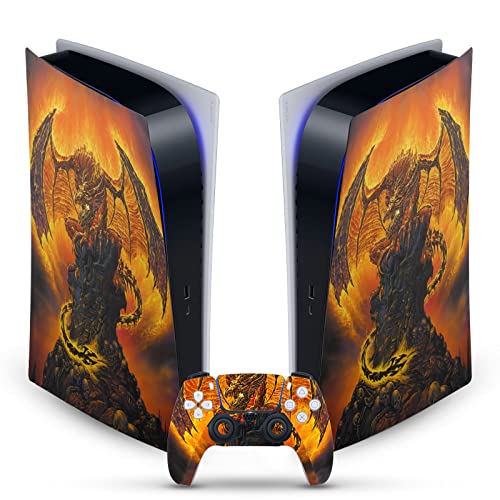 Skin PS5 Digital autocollant dragon Ed Beard Jr et skin manette DualSense