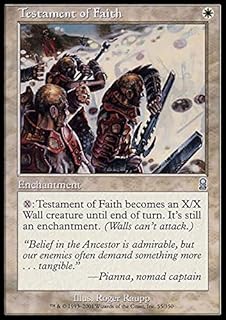 Magic The Gathering - Testament of Faith - Odyssey - Foil