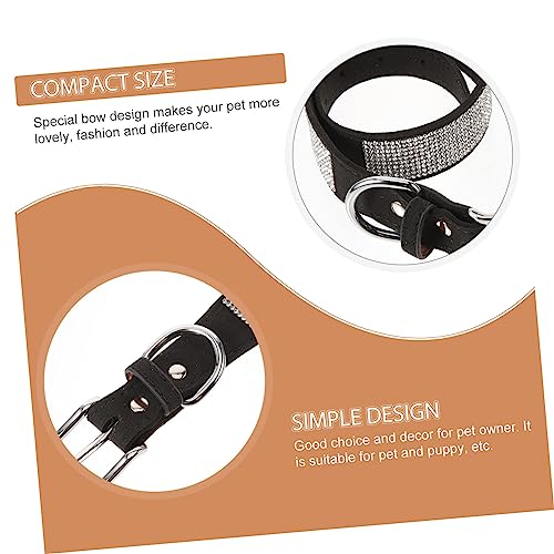 Angoily Hundehalsband Mit Borte Hundefliege Für Hunde Und Katzen Strapazierfähiges Material Süßer Und Modischer Look Praktisches Accessoire Für Tiere