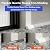 Flexible Quad Moulding, Peel and Stick, Corner Moulding Trim, Waterproof Rubber Quad Moulding, Suitable for Use on Floors, Bathrooms and Countertops (0.7” W x 0.86” H x 158” L,White)