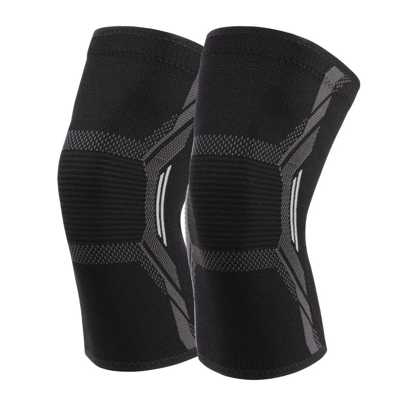 Knitted Nylon Knee Pads Four-sided Stretch Warm Sports Protective Gear