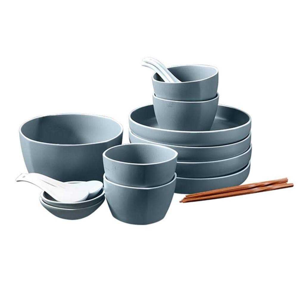Moderne mattglasierte Porzellan-Geschirr-Sets, Keramik-Essteller, Dessertteller, Müslischalen für den Alltag, Familienfeiern und Restaurants, Service für 8 (36 Stück) (Service für 4 (19 Stück))