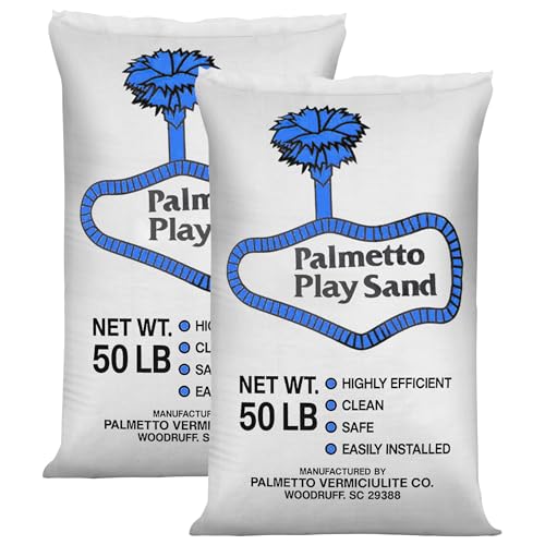 Palmetto 2-Pack Soft Play Sand for Sandbox, Sensory Bin and Water Table, 50 lb Bag - Natural and...