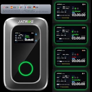 JATRHG S1 Borne de Recharge pour Véhicule Électrique 22kW 8M 32A Triphasé IP66 Station de Charge Type 2 IEC 62196-2 - Chargeur Rapide EV Wallbox