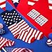 Panitay 12 Pcs USA 250th Sport Accessories 6 Softball Soccer Socks 6 Glitter Eye Black Stickers for Youth Women Adult Supplies