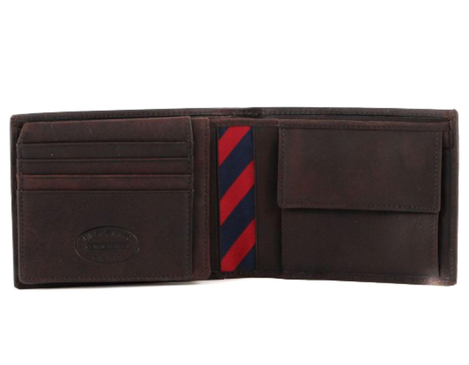 Tommy Hilfiger Johnson CC Flap and Coin Pocket BM56921053 - Monedero de Cuero para Hombre, Color marrón, Talla 14x10x2 cm (L x A x P)