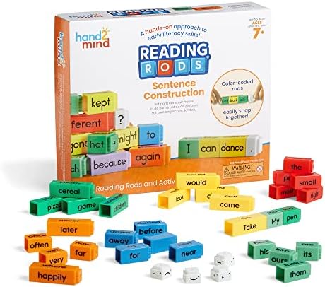 hand2mind Reading Rods Sentence Construction, Reading Tools, Ages 7+