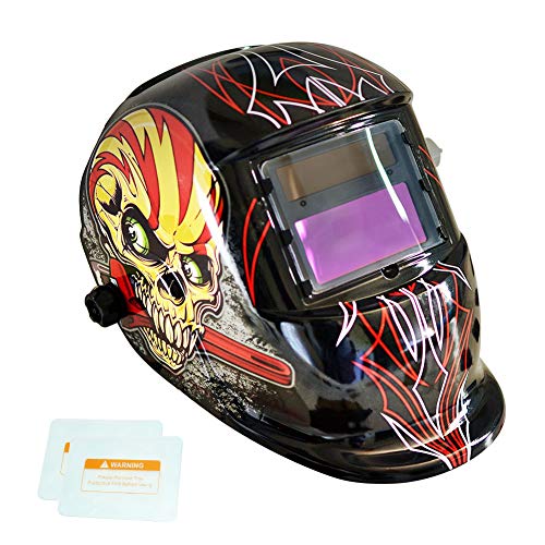 TEKWARE Welding Helmet Solar Power Auto Darkening Hood Welder Mask Breathable Grinding Helmets