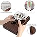 Kalimba Thumb Piano 17 Keys RANMING Mbira Finger Piano Kalimba Gifts for Adults Kids Beginners With Portable Handbag and Tune Hammer Thumb Pianos Finger Harp (Mahogany-Hand Rest-Brown)