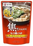 ヤマキ 焦がしにんにく もつ鍋つゆ 750g ×4個