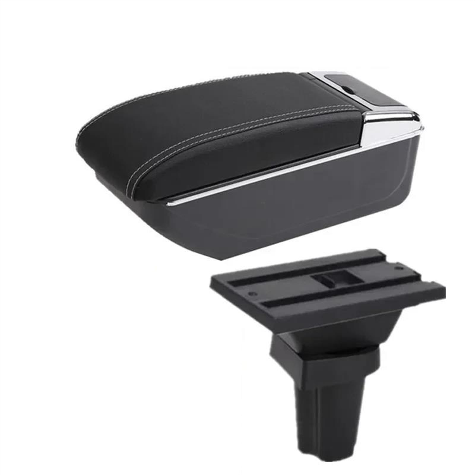 NOHEEU Car Interior Parts Special Retrofit Center Armrest Box Storage For Morning For Picanto(B white line NO USB)