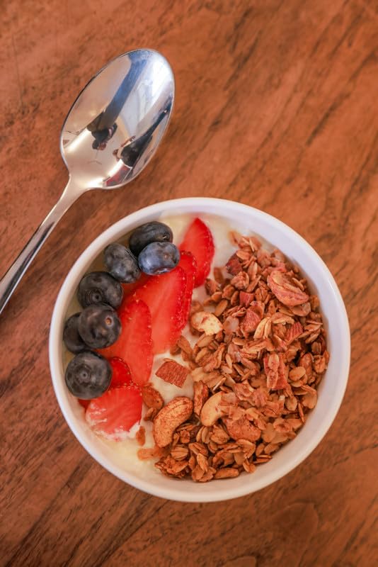 Image of HOLA GRANOLA Classic Granola | Breakfast Cereal with Oats Jaggery Almonds Cashew Nuts and Cold Pressed Coconut Oil | Handmade Small Batch Granola | Mix Plant Based - 400 gm