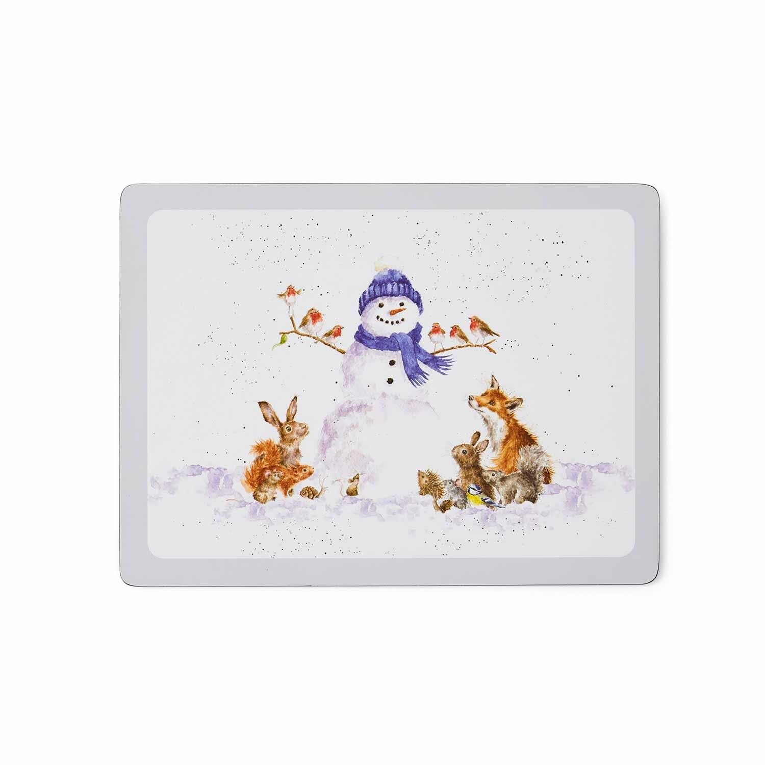 Pimpernel Wrendale Lot de 4 grands sets de table de Noël Code produit : X0010648976.